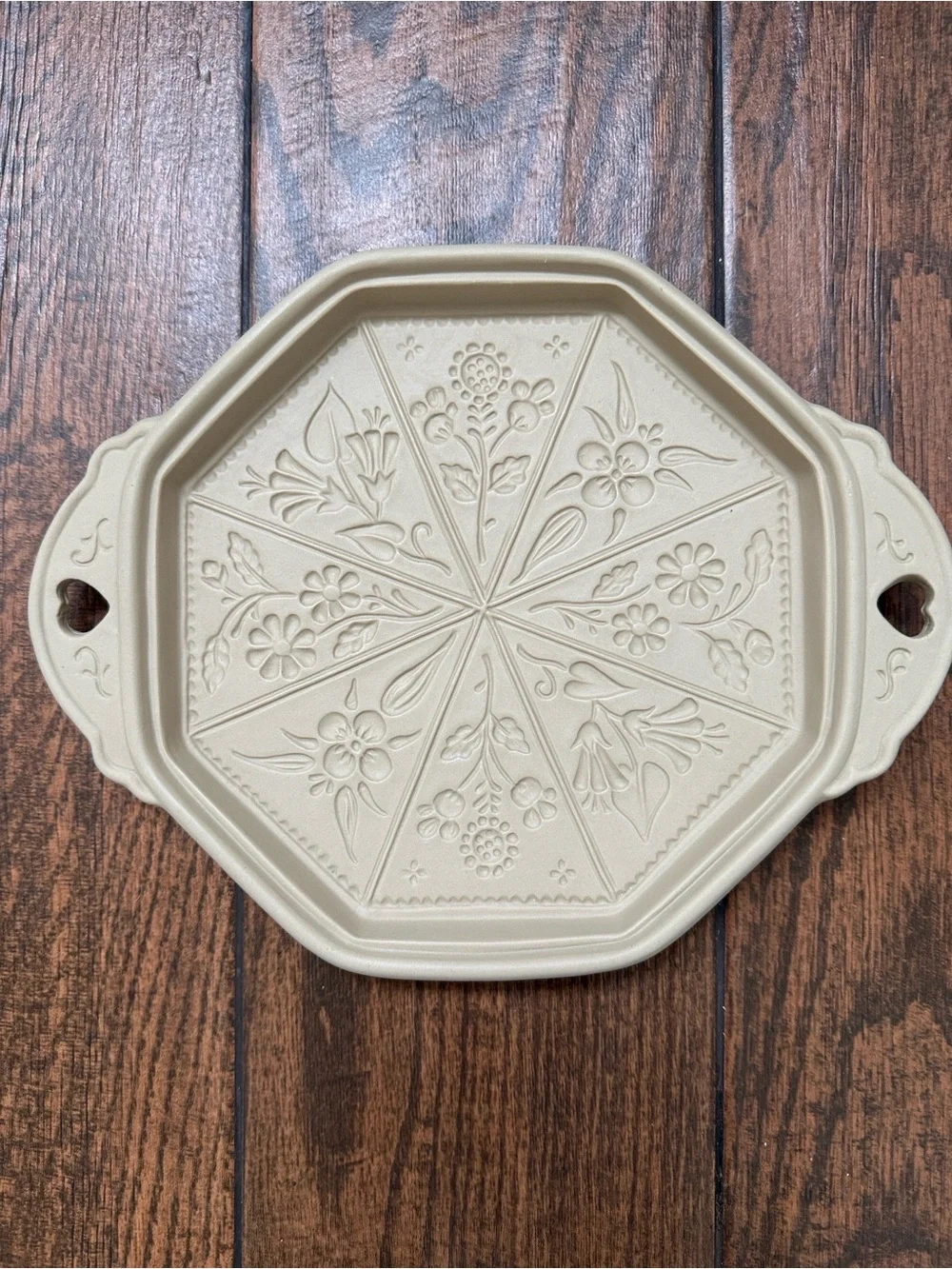 1988 Hill Design Brown Bag Cookie Art Wildflowers Shortbread Pan (Discontinued)